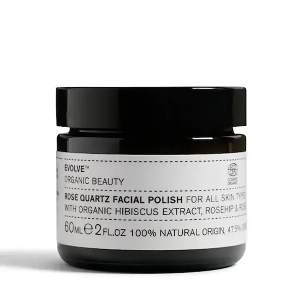 Evolve Beauty - Rose Quartz Facial Polish - vegan scrub voor het gelaat, 60ml