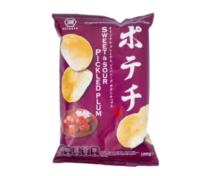 Koikeya Koikeya Potato Chips Sweet Sour Pickled Plum, 100g