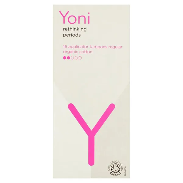 Yoni - Tampons van biologisch katoen met inbrenghuls, regular - 16st/doos